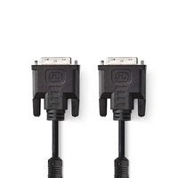DVI-Kabel | DVI-I 24+5-Pin Male | DVI-I 24+5-Pin Male | 2560x1600 | Vernikkeld | 2.00 m | PVC | Zwart | Polybag