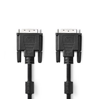 DVI-Kabel | DVI-D 24+1-Pins Male | DVI-D 24+1-Pins Male | 2560x1600 | Vernikkeld | 2.00 m | PVC | Zwart | Blister