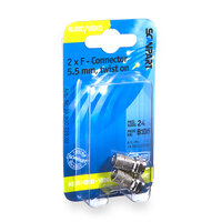 F-connector 5.5mm(M) 2 stuks