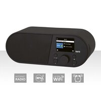 i105 Wi-Fi internetradio met 2,4 inch kleurenscherm, zwart