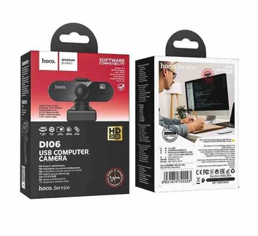 Hoco DI06 USB Webcam &ndash; Zwart