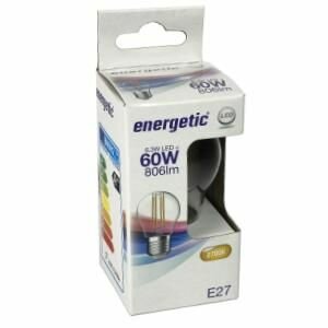 Energetic LED kogel filament E27 6,3W 2700K helder