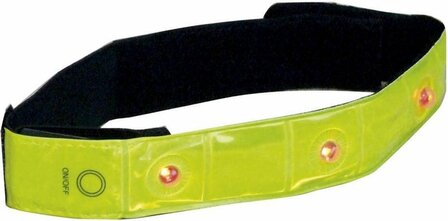 Fluorband met LED, armband , reflectieband