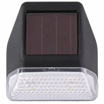 Zonne-energie Solar Wandlamp Led Zwart 2 Stuks