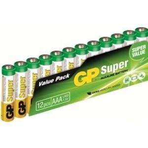 GP AAA Alkaline LR03 12-Pack 