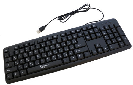 Standaard toetsenbord, USB, zwart, Gembird