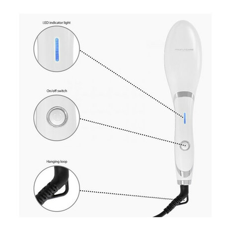 ProfiCare PC-GB 3021 Hete luchtborstel / haarborstel Warm Wit 37 W