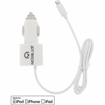 Mobilize MOB-21227 Autolader 2-uitgangen 4.2 a apple lightning / usb