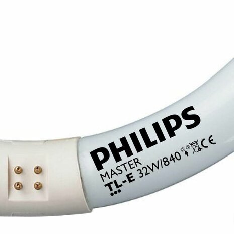 Ronde TL, Philips TL-E Circular Spaarlamp G10q - 32W - Koel Wit Licht - Niet Dimbaar