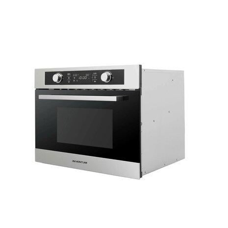 Inventum Combimagnetron oven - 44 l - Nis 45 cm - inbouw-RVS/Zwart, IMC6044RK