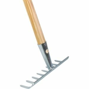 Tuinhark - 8 tanden - Verzinkt - 20 cm - Essenhouten steel - 160 cm, hark