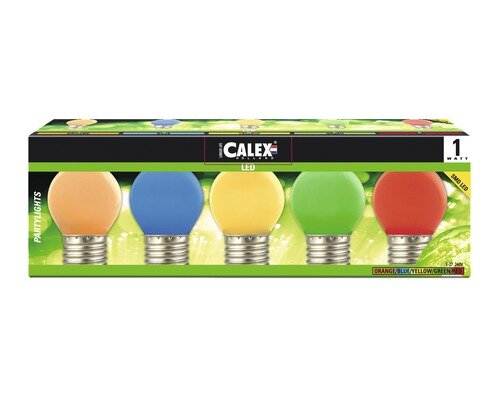 Calex LED Kleurlamp Party Pakket 240V 1W E27