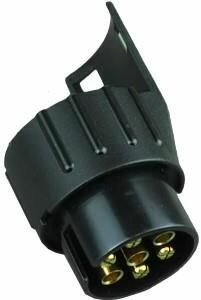 Verloopstekker 7pin (auto) > 13pin  (aanhanger) kort, trailer