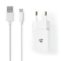 Thuislader | 1x 2.1 A | Aantal uitgangen: 1 | Poorttype: 1x USB-A | Micro-USB | 1.00 m | 10.50 W | Enkele voltage selectie