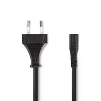 Stroomkabel | Euro Male | IEC-320-C1 | 2.00 m | Recht | 2x 0.75 mm² | Koper | Gerold | Nikkel | H03VVH2-F 2x0,75 mm² | PVC | Stekkertype: Type C (CEE 7/16 | Netvoeding | 250 V ~ 50/60 Hz | 0.2 A | 50.