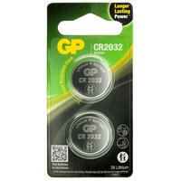 GP CR2032 knoopcel batterijen lithium 2 stuks