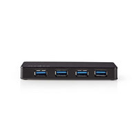USB-Hub | 4-Poorts | USB 3.2 Gen1 | Netvoeding / USB Gevoed | 4x USB