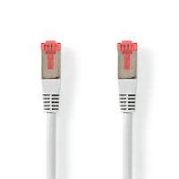 CAT6-kabel | RJ45 Male | RJ45 Male | S/FTP | 7.50 m | Rond | PVC | Wit | Label