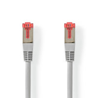 CAT6-kabel | RJ45 Male | RJ45 Male | S/FTP | 15.0 m | Rond | PVC | Grijs | Label