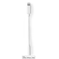 Lightning-Adapter | Apple Lightning 8-Pins | 3,5 mm Female | Vernikkeld | 0.10 m | Rond | TPE | Envelop