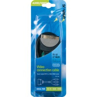 adapterkabel Scart(M)-3tulp(M) RGB 1,5m