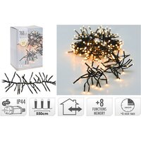 LED-clusterverlichting 768 lampjes, 4.5 meter. Met timer en standenschakelaar, Kerst
