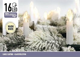 Kaarsen verlichting  binnen 16 lampjes , kerst