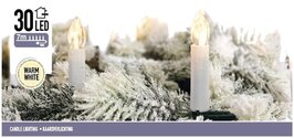 Kaarsverlichting 30 leds warm wit 700cm voor binnen