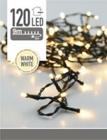 Kerstboomverlichting strengverlichting 120 LEDS warm wit, 9m