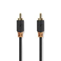 Digitale Audiokabel | RCA Male | RCA Male | Verguld | 2.00 m | Rond | PVC | Antraciet | Doos