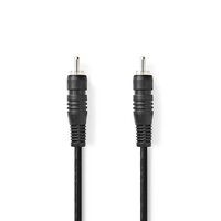 Digitale Audiokabel | RCA Male | RCA Male | Vernikkeld | 2.00 m | Rond | PVC | Zwart | Doos