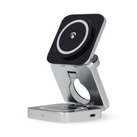 Draadloze Oplader | 3-in-1 | 2.5 / 5 / 15 W | LED-indicatie in gebruik | Inclusief kabel | USB-A / USB-C™ | 1.50 m