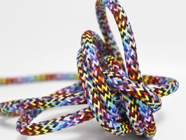 Strijkijzersnoer, Omvlochten Stof 2X0.75Mm Multi L=3meter
