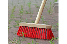 Bezem rood incl. steel