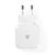 Wandoplader | 4,8 A | 2 uitgangen | USB-A | Wit Wandoplader | 4,8 A | 2 uitgangen | USB-A | Wit