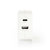 Wandoplader | 4,8 A | 2 uitgangen | USB-A en USB-C™ | Wit Wandoplader | 4,8 A | 2 uitgangen | USB-A en USB-C™ | Wit
