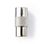 Coaxadapter | IEC (Coax) Male - IEC (Coax) Female | Metaal Coaxadapter | IEC (Coax) Male - IEC (Coax) Female | Metaal