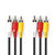 Composiet Videokabel | 3x RCA Male | 3x RCA Male | Vernikkeld | 480p | 2.00 m | Rond | PVC | Zwart | Polybag Composiet Videokabel | 3x RCA Male | 3x RCA Male | Vernikkeld | 480p | 2.00 m | Rond | PVC | Zwart | Polybag