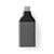 USB-Adapter | USB 3.2 Gen 1 | USB-C™ Male | DisplayPort Female | Vernikkeld | Grijs / Zwart | Envelop