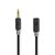 Stereo-Audiokabel | 3,5 mm Male | 3,5 mm Female | Verguld | 2.00 m | Rond | Antraciet | Doos Stereo-Audiokabel | 3,5 mm Male | 3,5 mm Female | Verguld | 2.00 m | Rond | Antraciet | Doos