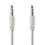 Stereo-Audiokabel | 3,5 mm Male | 3,5 mm Male | Vernikkeld | 1.00 m | Rond | Wit Stereo-Audiokabel | 3,5 mm Male | 3,5 mm Male | Vernikkeld | 1.00 m | Rond | Wit