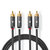 Stereo-Audiokabel | 2x RCA Male | 2x RCA Male | Verguld | 5.00 m | Rond | Grijs / Gun Metal Grijs | Cover Window Box Stereo-Audiokabel | 2x RCA Male | 2x RCA Male | Verguld | 5.00 m | Rond | Grijs / Gun Metal Grijs | Cover Window Box