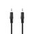 Stereo-Audiokabel | 3,5 mm Male | 3,5 mm Male | Vernikkeld | 0.50 m | Rond | Zwart | Label Stereo-Audiokabel | 3,5 mm Male | 3,5 mm Male | Vernikkeld | 0.50 m | Rond | Zwart | Label