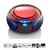 Draagbare FM-radio CD/MP3/USB/Bluetooth-speler® met LED-verlichting Rood