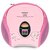 Draagbare FM-radio met CD Pink
