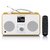 Internet DAB+/FM-radio met Bluetooth®-afstandsbediening en oplaadbare batterij Wit