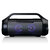 Spatwaterdichte Bluetooth®-luidspreker met FM-radio, USB, SD en Partyverlichting Zwart