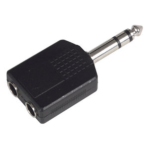 klink adapter 2x6.3(F)-6.3(M) stereo