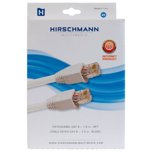 Hirschmann INKAB 5/1,5m UTP Patchkabel Cat6 1,5 meter, Wit