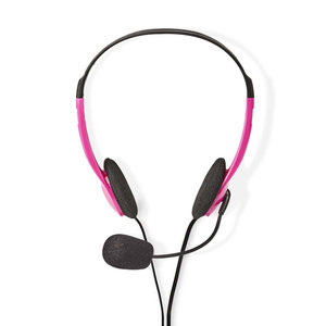 PC-Headset | On-Ear | 2x 3,5 mm Connectoren | 2,0 m | Roze